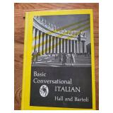 Basic Conversational Italian - Hall & Bartoli Book with Assorted Travel Postcards