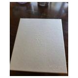 Mikimoto International Quartz Desk Clock - Glass Frame with 2000 Anniversary Coin