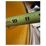 Vintage MCM Sculptural Wood Tripod Floor Lamp w Cone Shade 59in