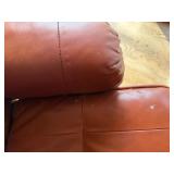 Vintage Ekornes Stressless Brown Leather Recliner Lounge Chair w/ Ottoman Wood Base