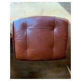 Vintage Ekornes Stressless Brown Leather Recliner Lounge Chair w/ Ottoman Wood Base