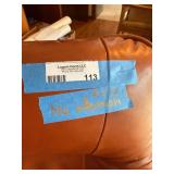 Vintage Ekornes Stressless Brown Leather Swivel Recliner Lounge Chair Bentwood Base No Ottoman