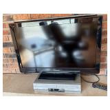Panasonic VIERA Flat Screen TV w/ Stand & Toshiba SD-V394 Combo