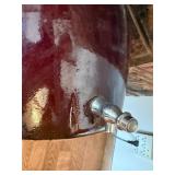 RRP Roseville Ohio Brown Stoneware Water Cooler Crock w/ Spigot Lid