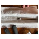 Waterford Cut Crystal Letter Opener Silver Tone Blade Desk Accessory