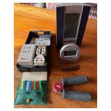 Mixed Household Lot La Crosse Sharp Travel Adapter Hand Grip Clothespins