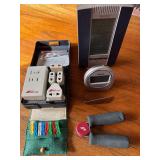 Mixed Household Lot La Crosse Sharp Travel Adapter Hand Grip Clothespins