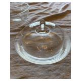 Vintage Etched Glass Serveware Drinkware Lot Bowls Domes Tumblers