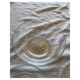 Vintage Etched Glass Serveware Drinkware Lot Bowls Domes Tumblers