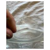 Vintage Etched Glass Serveware Drinkware Lot Bowls Domes Tumblers