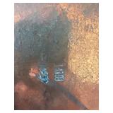 6 Pc Decorative Pewter Plate Charger Wall Plaque Lot German Style