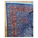 Vintage Persian Style Oriental Area Rug 8x10 Fringed Floral