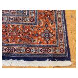 Vintage Persian Style Oriental Area Rug 8x10 Fringed Floral