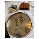 Stelton Cylinda-Line Arne Jacobsen Tray w/ Vintage Serving Accessories