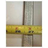 Framed Abstract Art Print Under Glass Silver Tone Frame 32x27