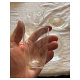 Vintage Etched Glass Serveware Drinkware Lot Bowls Domes Tumblers