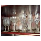 Assorted Stemware Glass Lot w/ Krone Tasting Glasses & Crystal