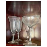 Assorted Stemware Glass Lot w/ Krone Tasting Glasses & Crystal