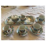 Haviland Limoges Romantique Demitasse Set Tray Cups Saucers 10 Pc