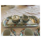 Haviland Limoges Romantique Demitasse Set Tray Cups Saucers 10 Pc