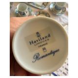 Haviland Limoges Romantique Demitasse Set Tray Cups Saucers 10 Pc