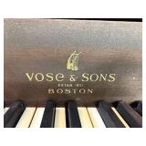 Vose & Sons Boston Baby Grand Piano w/ Bench Dark Wood Used