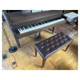 Vose & Sons Boston Baby Grand Piano w/ Bench Dark Wood Used