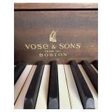 Vose & Sons Boston Baby Grand Piano w/ Bench Dark Wood Used