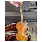 Vintage 4/4 Violin Outfit w Bow Hard Case Rosin Shoulder Rest