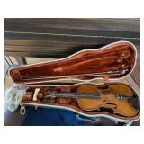 Vintage 4/4 Violin Outfit w Bow Hard Case Rosin Shoulder Rest
