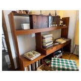 Mid Century Modern Teak Room Divider Wall Unit Bookcase Cabinet