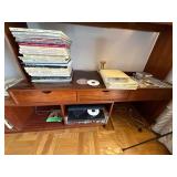 Mid Century Modern Teak Room Divider Wall Unit Bookcase Cabinet