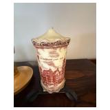 Vintage Decor Lot Danish Teak Candlesticks Soapstone Candle Tile