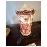 Vintage Decor Lot Danish Teak Candlesticks Soapstone Candle Tile