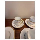Mixed Limoges France Demitasse Cup & Saucer Sets Lot of 4 Porcelain