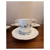 Mixed Limoges France Demitasse Cup & Saucer Sets Lot of 4 Porcelain