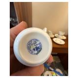 Mixed Limoges France Demitasse Cup & Saucer Sets Lot of 4 Porcelain