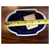 Limoges France Cobalt Blue Porcelain Covered Dresser Box Gilt Decor