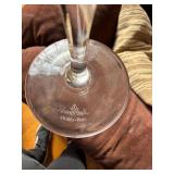 Rosenthal "Lotus Blossoms" Crystal Etched Stemware Goblets Set of 12 6.25in