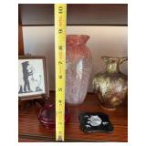 5 Pc Decorative Art Glass Pottery Silhouette Frame Decor Lot