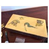 Vintage Costume Jewelry Lot Brooches Watch Pins Box Mixed Estate