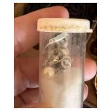 Vintage Costume Jewelry Lot Brooches Watch Pins Box Mixed Estate