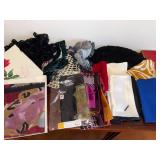 Vintage Scarf Lot Silk Wool Angora Designer Assorted Boxed Scarves