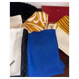 Vintage Scarf Lot Silk Wool Angora Designer Assorted Boxed Scarves