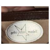 Vintage Gebo-Star Modell Brown Leather Frame Handbag Doctor Bag