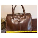Vintage Gebo-Star Modell Brown Leather Frame Handbag Doctor Bag