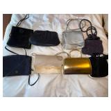 8 Pc Vintage Evening Handbag Lot Dior Beaded Satin Clutch Purse Mix