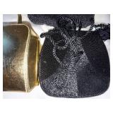 8 Pc Vintage Evening Handbag Lot Dior Beaded Satin Clutch Purse Mix