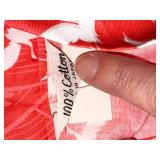 Vintage Hayashi Kimono Happi Coat Robe Crane Print w/ Sash Red Pink