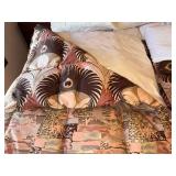 Vintage Danish MCM Rosewood King Size Bed Frame w/ 2 Matching Nightstands